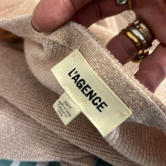 L'AGENCE Cream Wrap Blouse - Picture 7 of 12